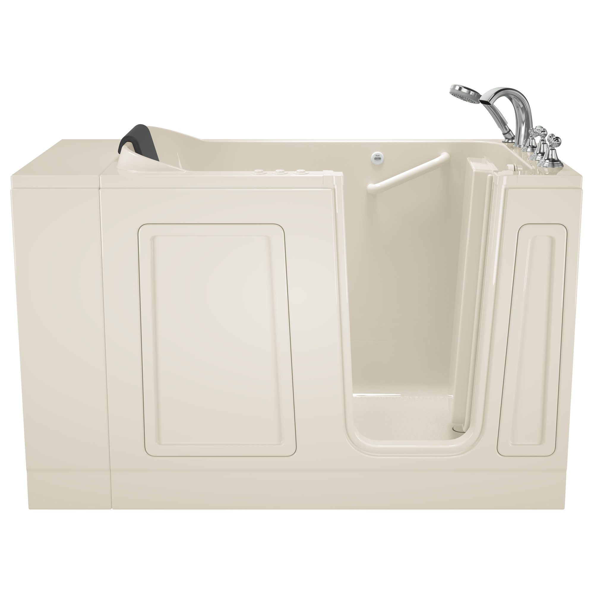 Acrylic Luxury Series 30 x 51 -Inch Walk-in Tub With Combination Air Spa and Whirlpool Systems - Right-Hand Drain With Faucet